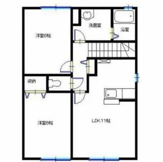 コンフォート高町I【2階】の間取り