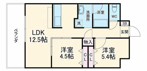 N-WEST【4階】の間取り