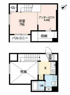 chiave箱崎キアーヴェ【1階】の間取り
