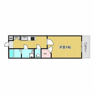 クレール西淀川【2階】の間取り