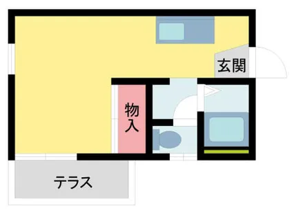 プチ・メゾン仁川【101号室】の間取り
