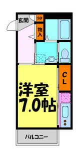 シャーメゾン川西【1階】の間取り