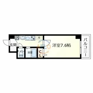 アップルガーデンコート城東【6階】の間取り