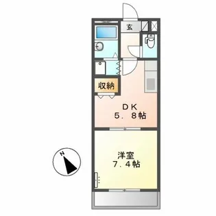 サンヒルズマキノ【2階】の間取り