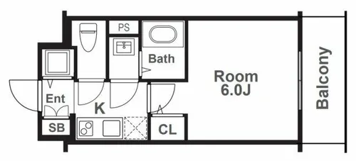 エスリード福島レジデンス【10階】の間取り