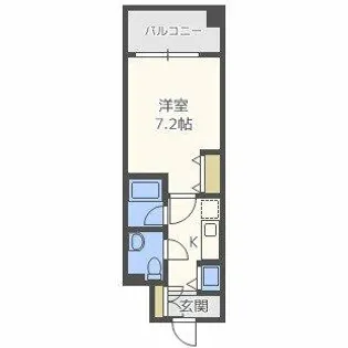 アヴァンセクール京橋南【8階】の間取り