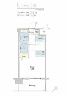 エンクレスト博多駅東Ⅱ【810号室】の間取り