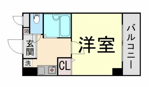 ヴィラセゾン甲南【405号室】の間取り