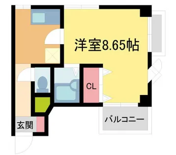 ユーコート武庫川【102号室】の間取り