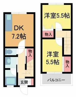 STハイツ芦原【203号室】の間取り