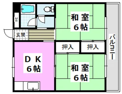 白井マンション【2階】の間取り