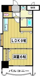 ロイヤル天神東【13階】の間取り