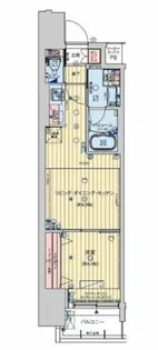 コンフォリア西天満【9階】の間取り