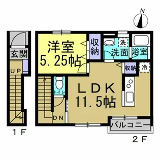 リーブルファイン新舞子Ⅱ【2階】の間取り