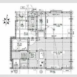 リーブルファイン新舞子Ⅱ【102号室】の間取り