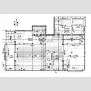リーブルファイン新舞子Ⅱ【101号室】の間取り