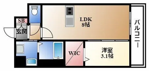 プレサンスNAGOYA覚王山【12階】の間取り