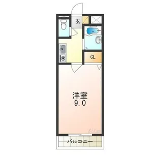 リトゥール中百舌鳥【4階】の間取り