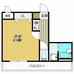 サンコークレアール【4階】の間取り