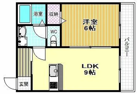 山元マンション D棟【2階】の間取り