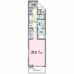 ポムドパン北花田【2階】の間取り