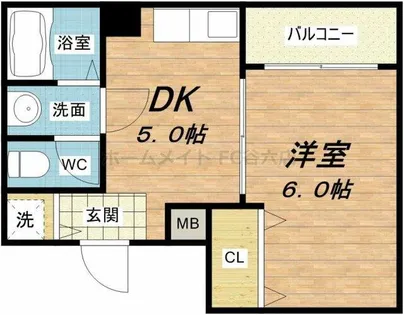 メルシアター【3階】の間取り