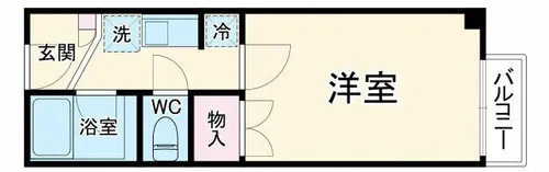 WEST SIDE VILLAGE【1階】の間取り