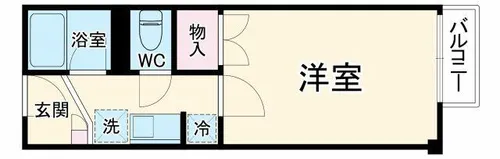 WEST SIDE VILLAGE【2階】の間取り
