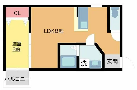 ドエル小花【2階】の間取り