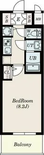 S-RESIDENCE名駅West【4階】の間取り