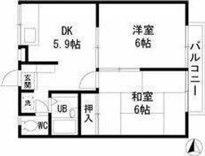 エステートピア作の山【2階】の間取り