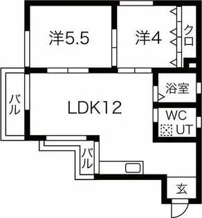 マンションオックス【3階】の間取り