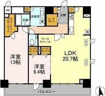 CEDAR NORITAKE【8階】の間取り