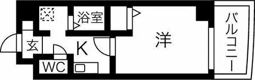 ワピタ名駅【5階】の間取り