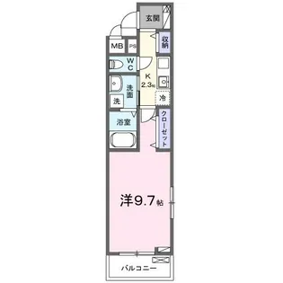 ウエスト コミタリアⅢ【3階】の間取り