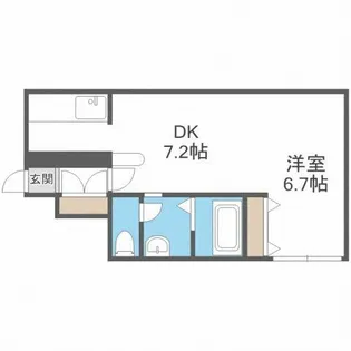 エフォート麻生【1階】の間取り