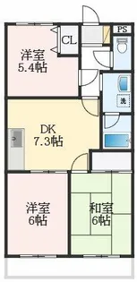 大阪府和泉市小田町2丁目【マンション】の間取り