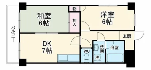プレステージ鶴見【5階】の間取り