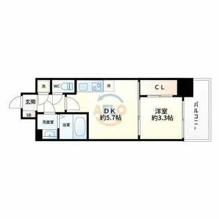 セレニテ新大阪カルム【9階】の間取り