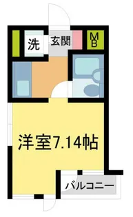 夙川羽衣町パークハイム2【303号室】の間取り