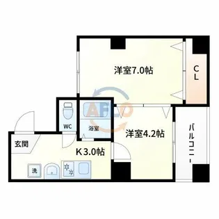 GRAND VERY(グランベリー)【4階】の間取り