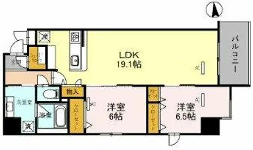 リアライズ天満橋【3階】の間取り