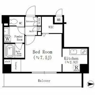 ルーエ金山【9階】の間取り