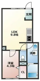 愛知県豊橋市大橋通3丁目【アパート】の間取り