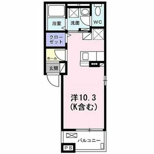 リベルテ祥豊【2階】の間取り