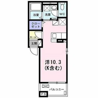 リベルテ祥豊【2階】の間取り