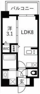エスリードレジデンス ザ・グラン大阪福島クラス【13階】の間取り