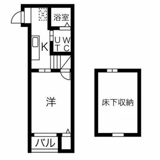 ネオコーポ内田橋【1階】の間取り