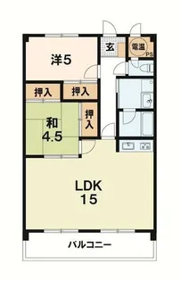 コーポ喜多田【3階】の間取り