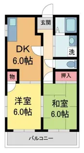 JMIハイツ【202号室】の間取り